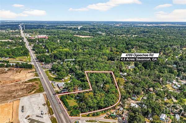 4.53 Acres of Improved Commercial Land for Sale in Savannah, Georgia
