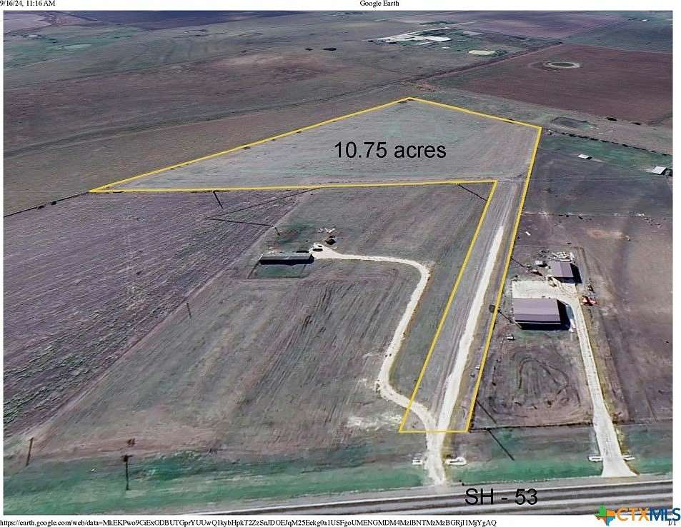 10.8 Acres of Land for Sale in Rosebud, Texas
