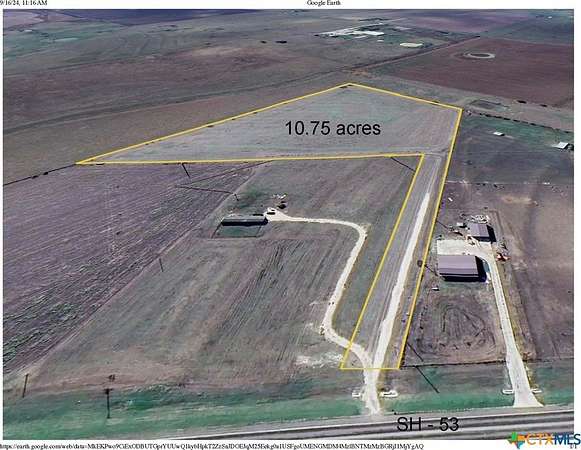 10.8 Acres of Land for Sale in Rosebud, Texas