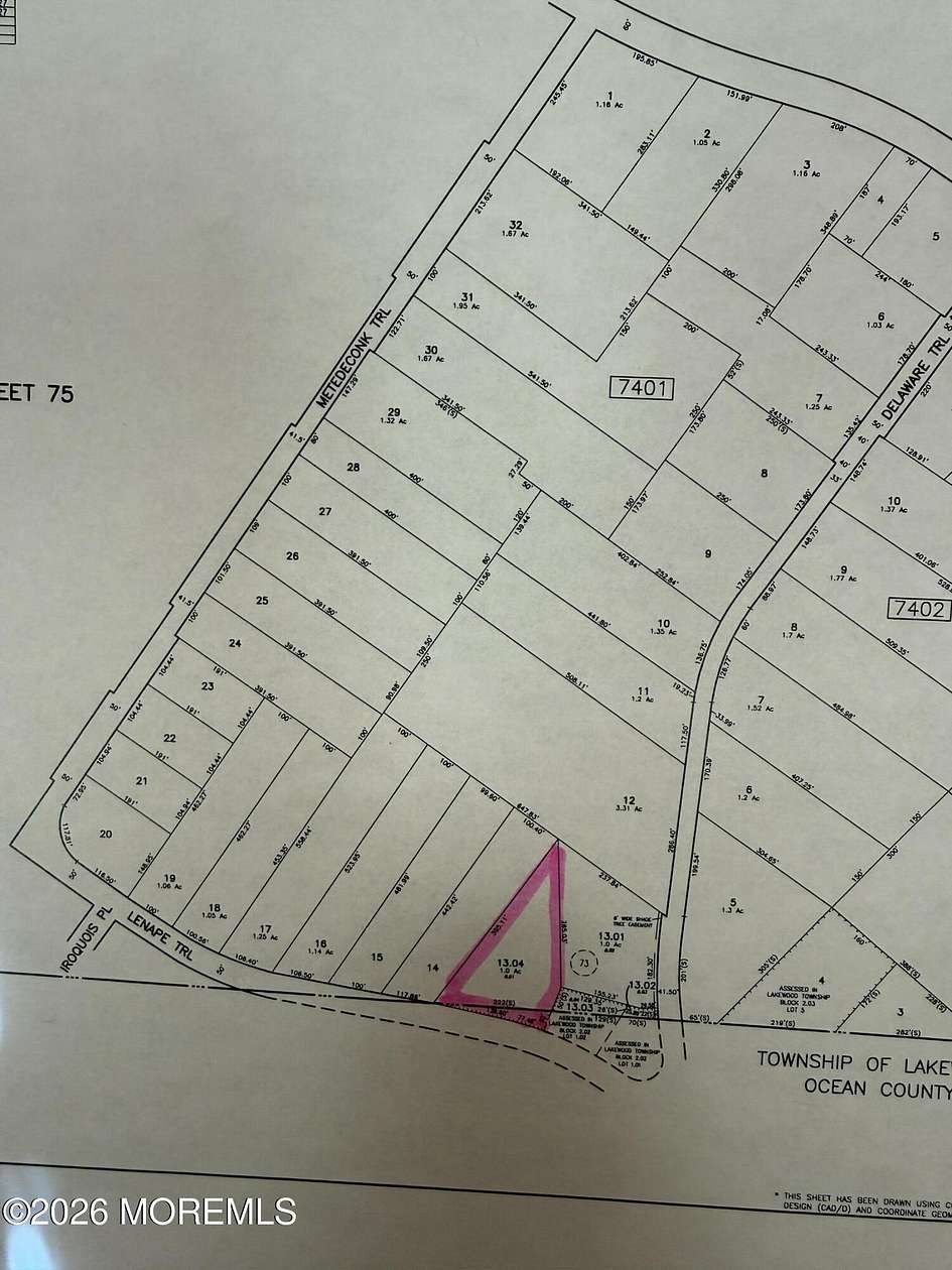 1 Acre of Land for Sale in Jackson Township, New Jersey