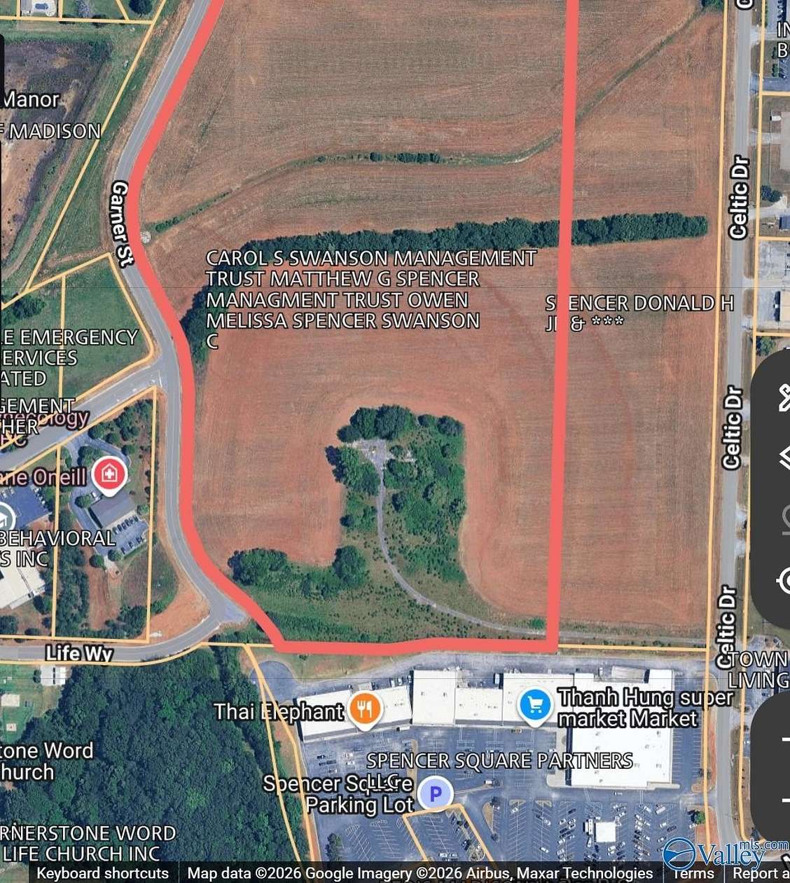 38 Acres of Commercial Land for Sale in Madison, Alabama