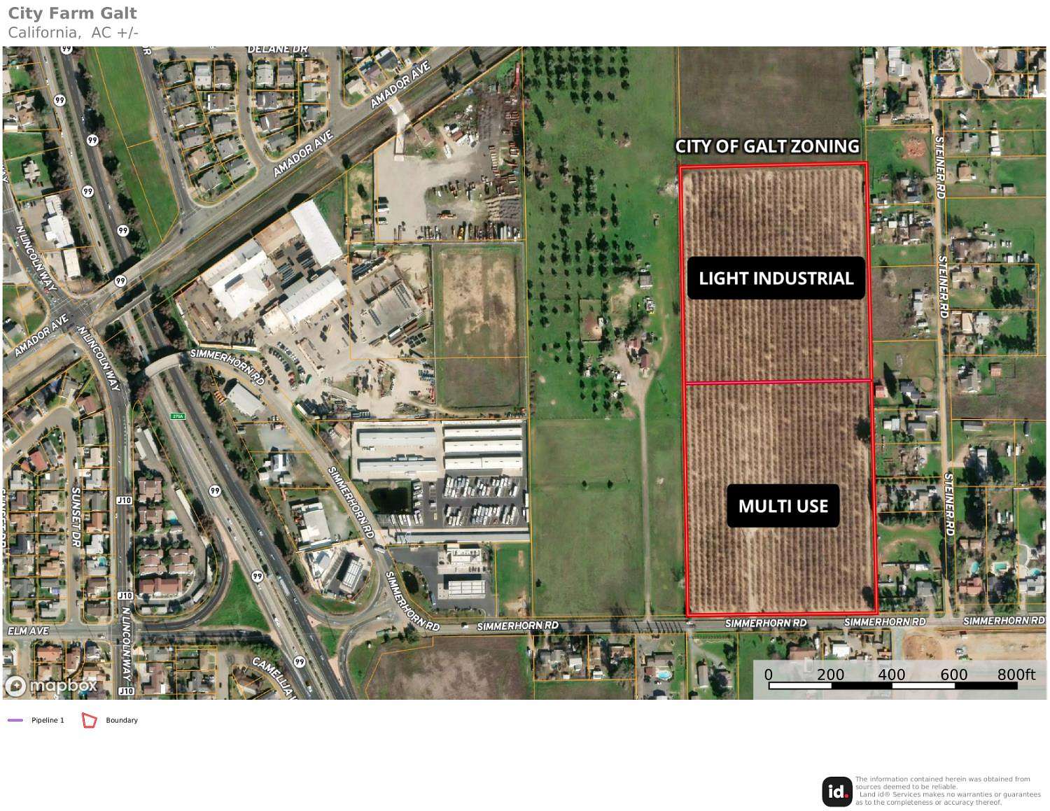 20.4 Acres of Land for Sale in Galt, California