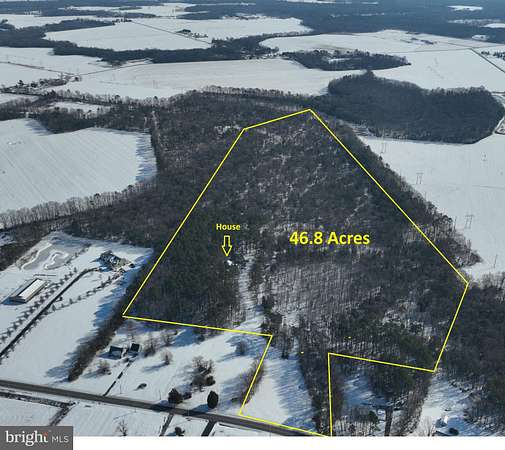 46.8 Acres of Land with Home for Sale in Houston, Delaware