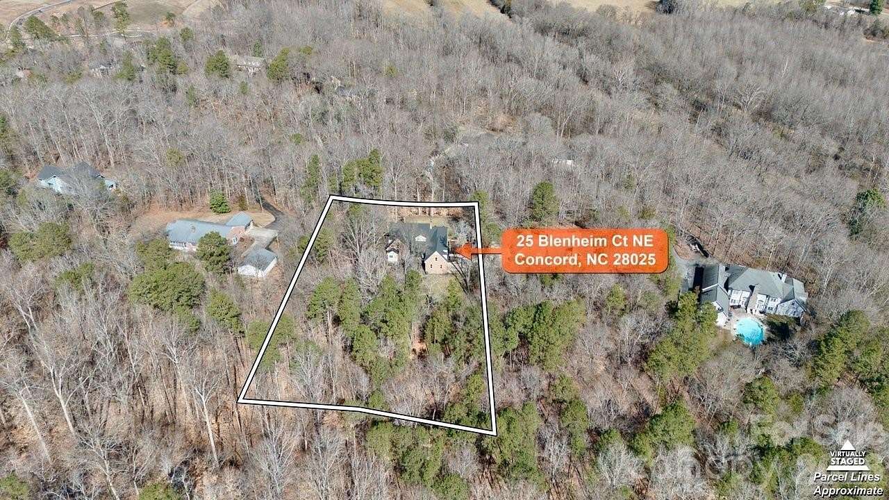 3 Acres of Residential Land with Home for Sale in Concord, North Carolina