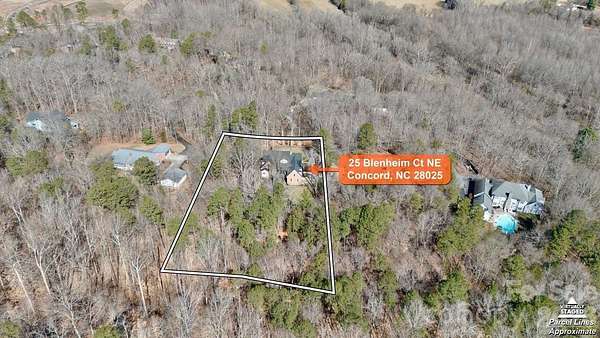 3 Acres of Residential Land with Home for Sale in Concord, North Carolina