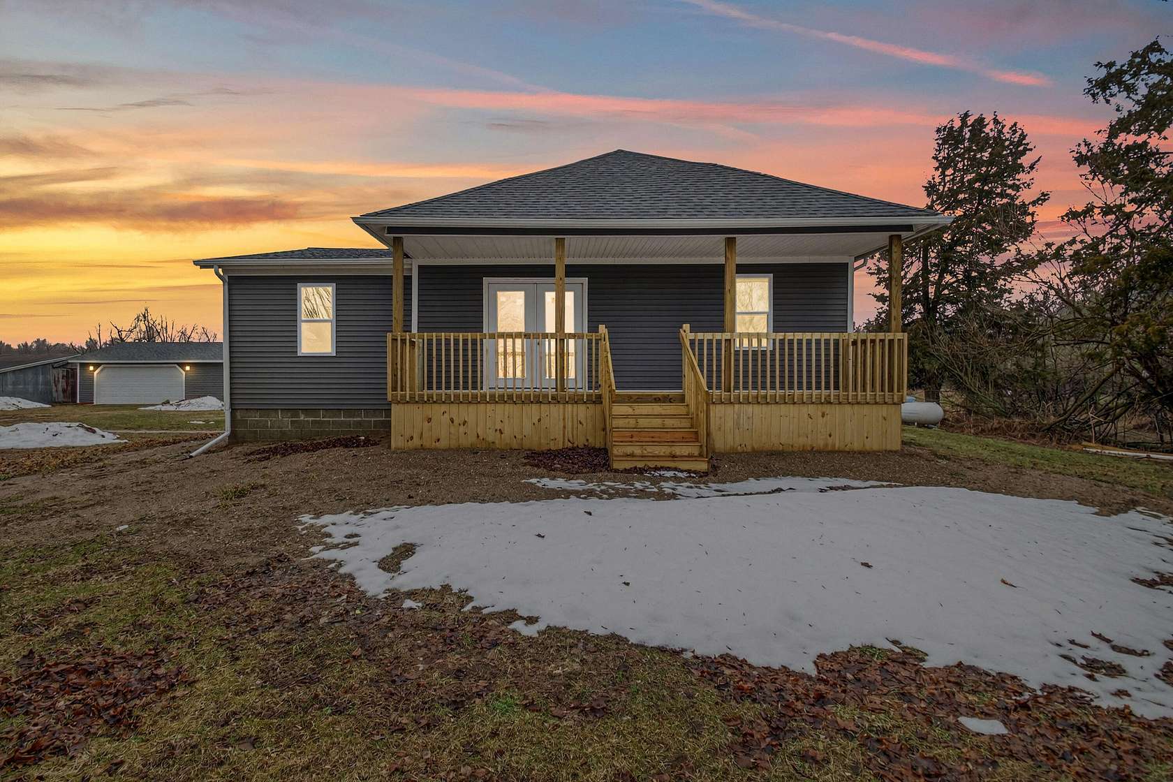 3.7 Acres of Residential Land with Home for Sale in North Adams, Michigan