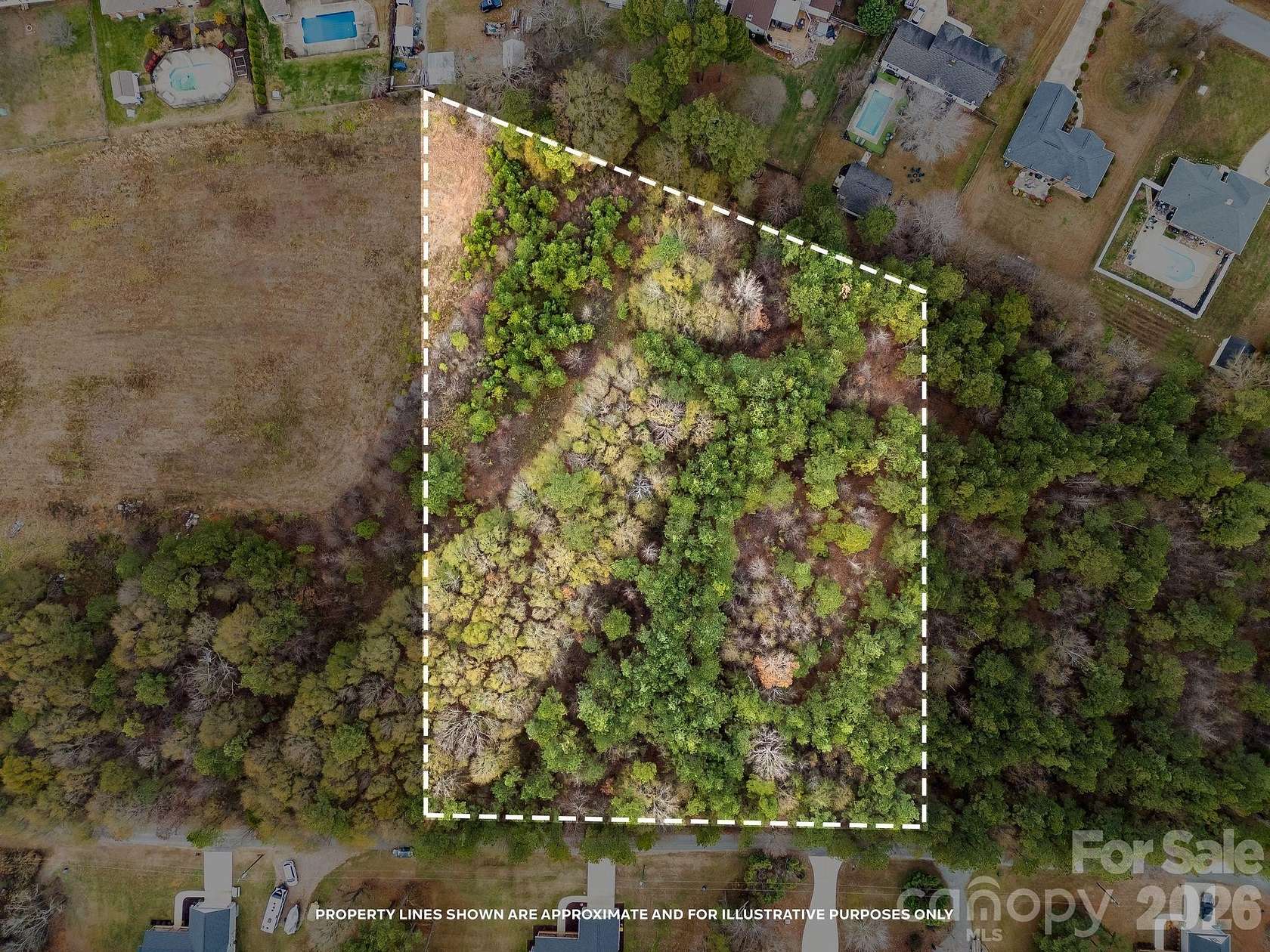 3.29 Acres of Residential Land with Home for Sale in Stanley, North Carolina