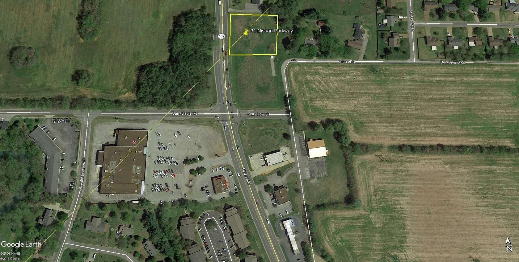1.1 Acres of Commercial Land for Sale in Smyrna, Tennessee