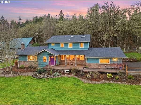 7 Acres of Land with Home for Sale in Eugene, Oregon