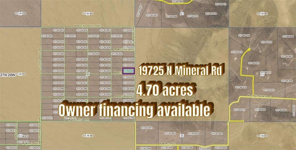 4.7 Acres of Land for Sale in White Hills, Arizona