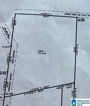 7.42 Acres of Land for Sale in Munford, Alabama