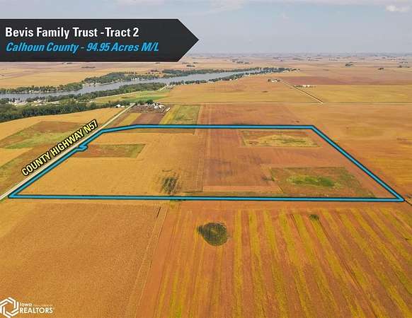 95 Acres of Land for Sale in Rockwell City, Iowa