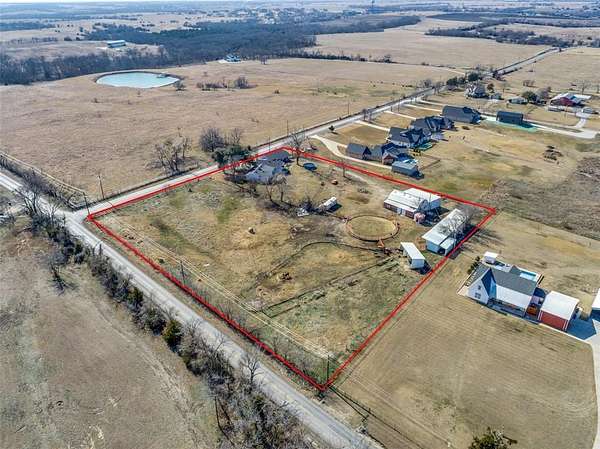 4 Acres of Residential Land with Home for Sale in Celina, Texas