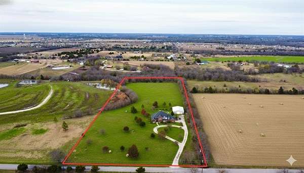 7 Acres of Residential Land with Home for Sale in Caddo Mills, Texas