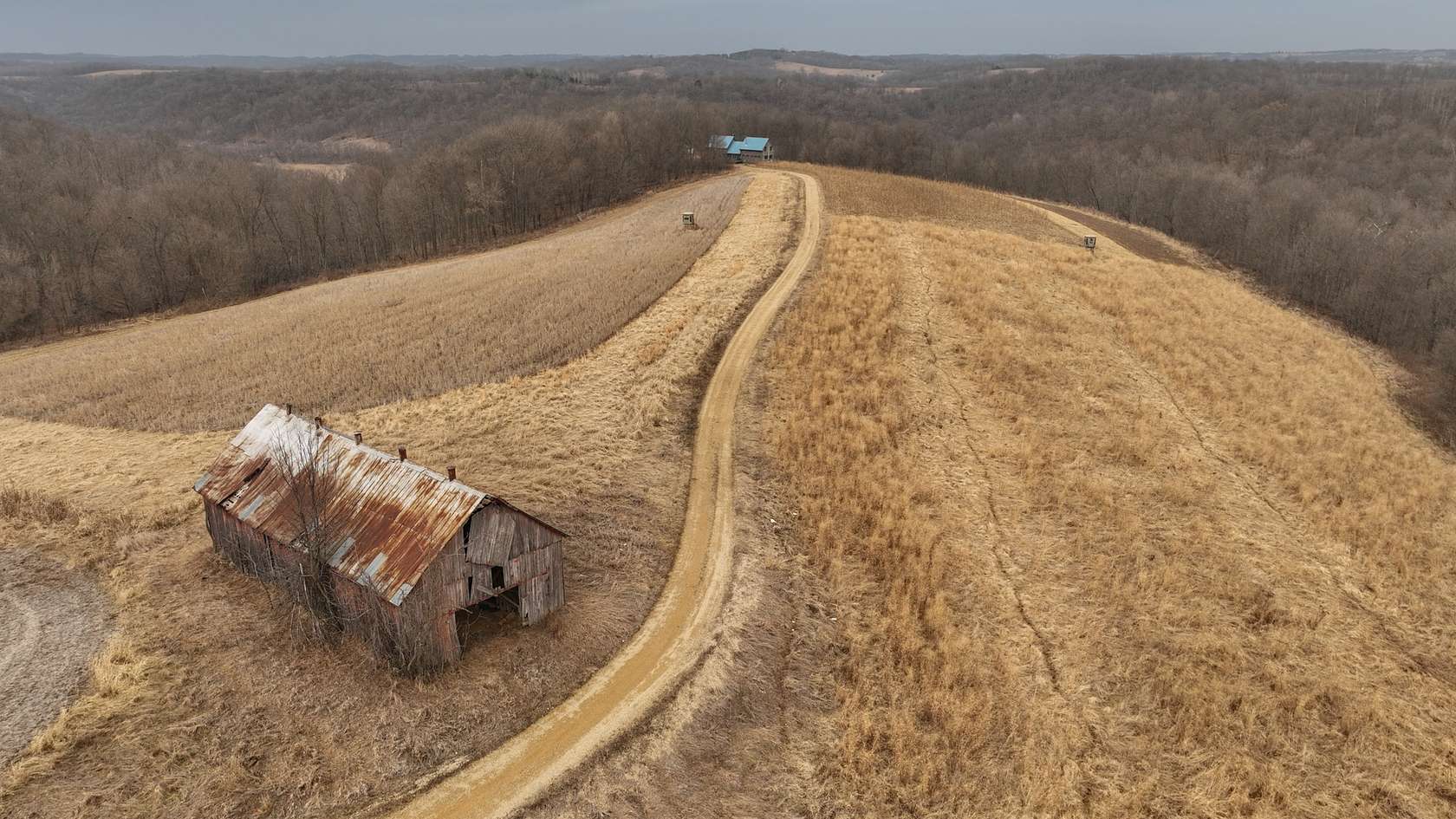 39.2 Acres of Land with Home for Sale in Blue River, Wisconsin