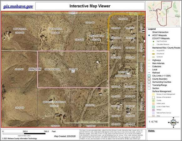 20 Acres of Recreational Land with Home for Sale in Dolan Springs, Arizona