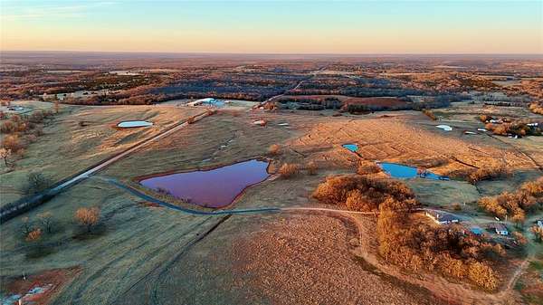 100 Acres of Agricultural Land with Home for Sale in McLoud, Oklahoma