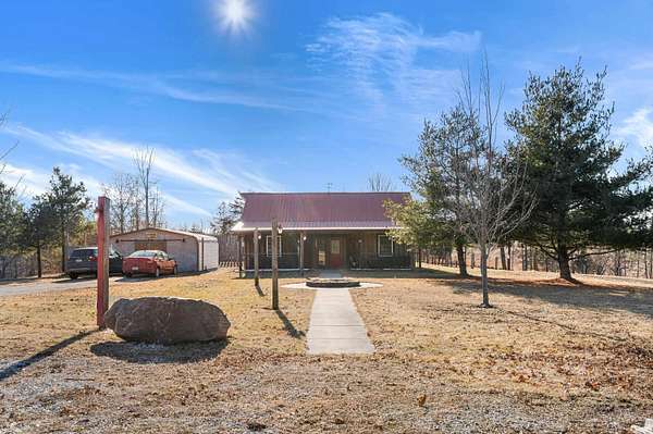 10 Acres of Recreational Land with Home for Sale in West Lebanon, Indiana