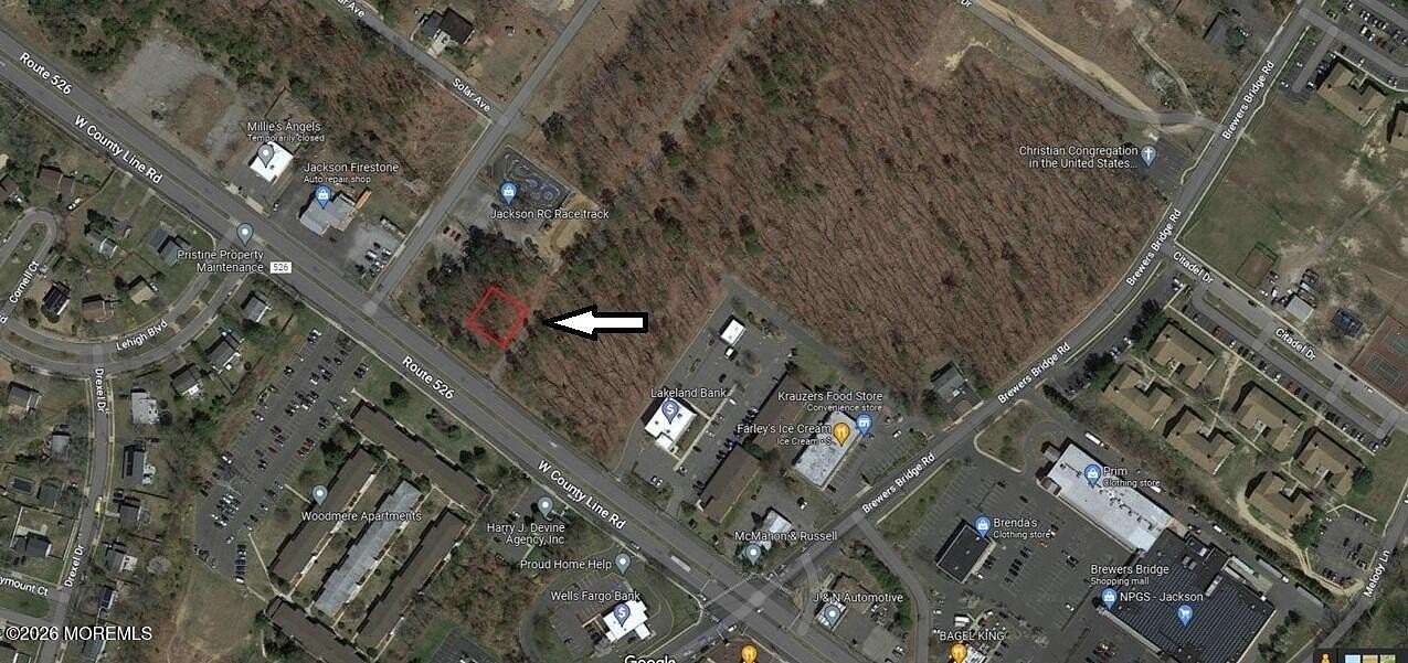 0.23 Acres of Commercial Land for Sale in Jackson Township, New Jersey