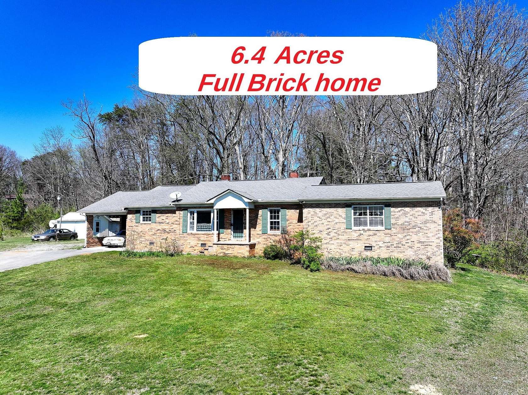 6.4 Acres of Land with Home for Sale in Morristown, Tennessee