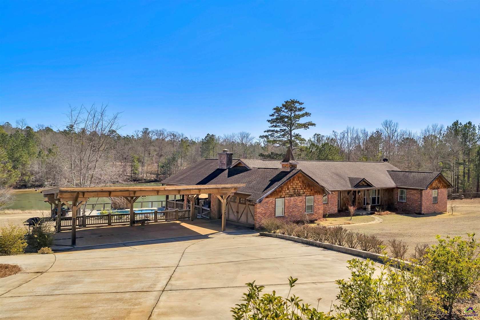127 Acres of Land with Home for Sale in Irwinton, Georgia