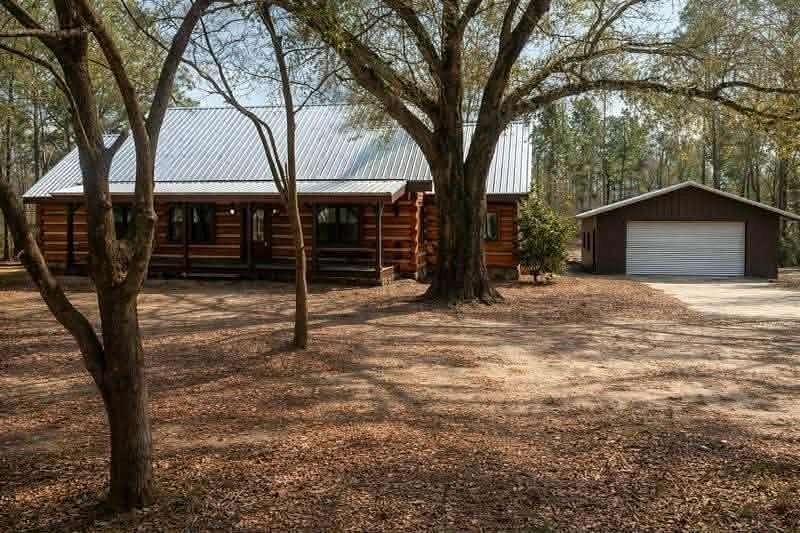 6.45 Acres of Land with Home for Sale in Alamo, Georgia