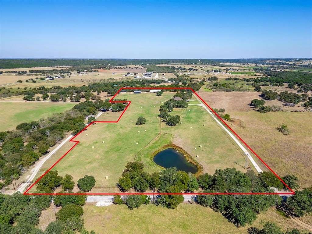 16 Acres of Land with Home for Sale in Mineral Wells, Texas
