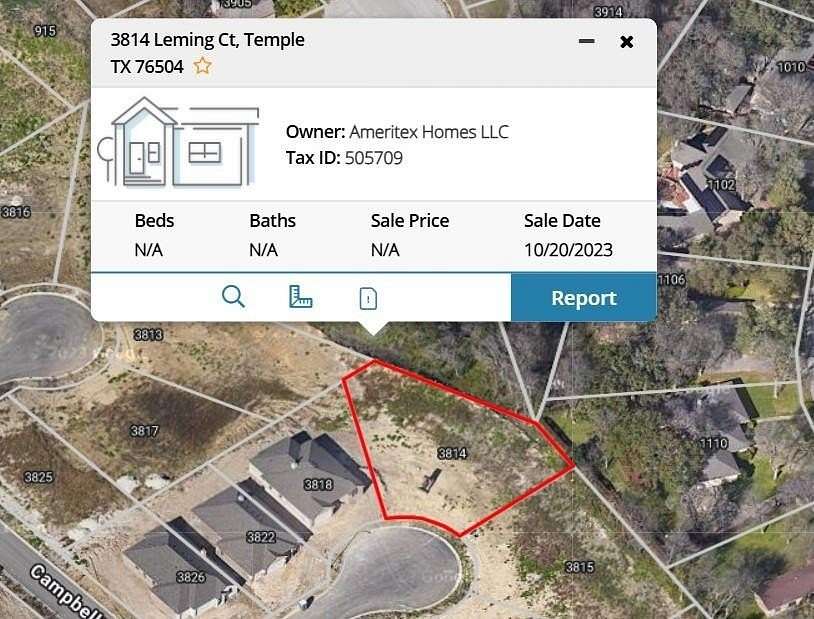 0.34 Acres of Residential Land for Sale in Temple, Texas