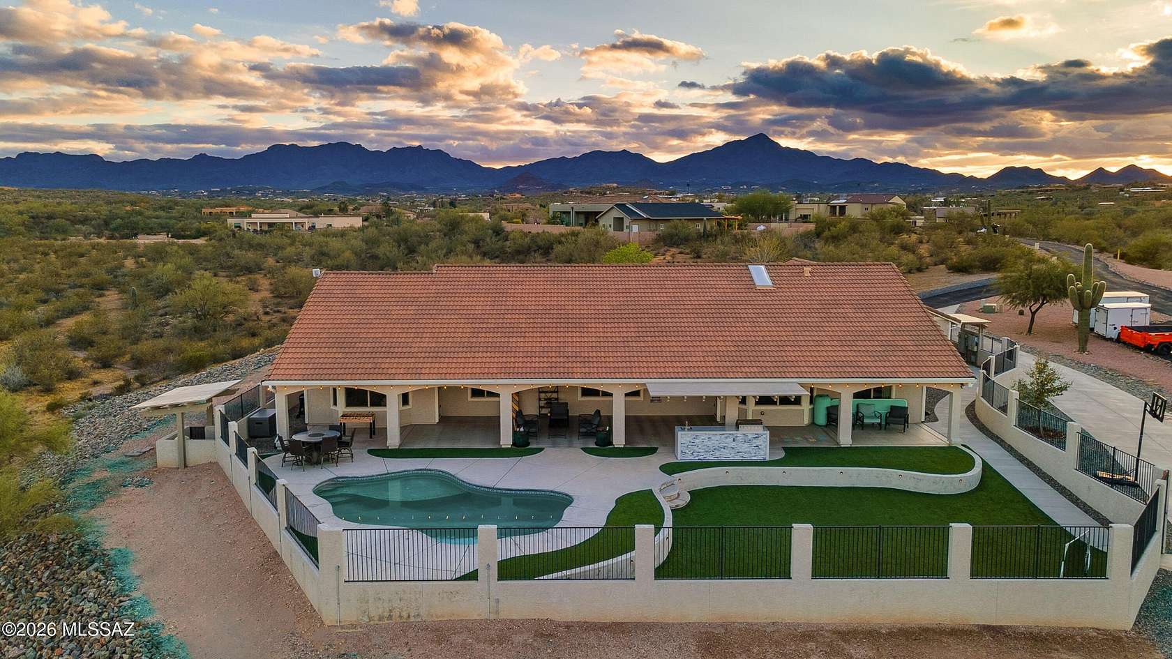 3.86 Acres of Land with Home for Sale in Tucson, Arizona