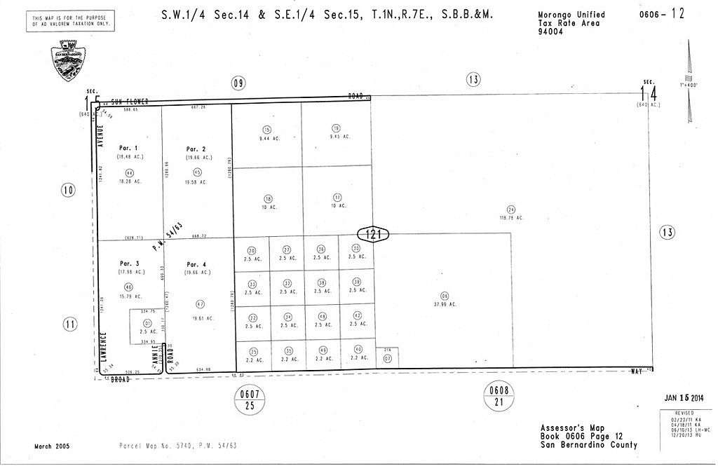 2.5 Acres of Land for Sale in Joshua Tree, California