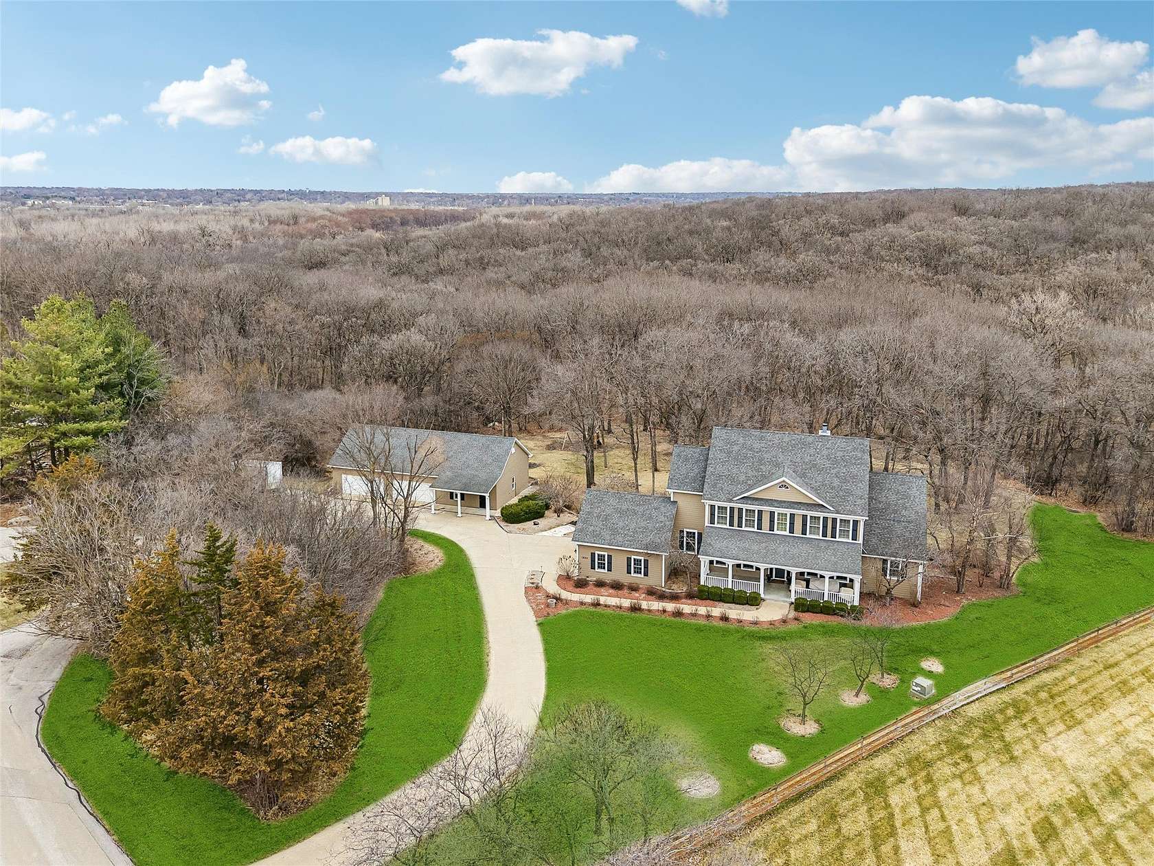 2.83 Acres of Land with Home for Sale in West Des Moines, Iowa