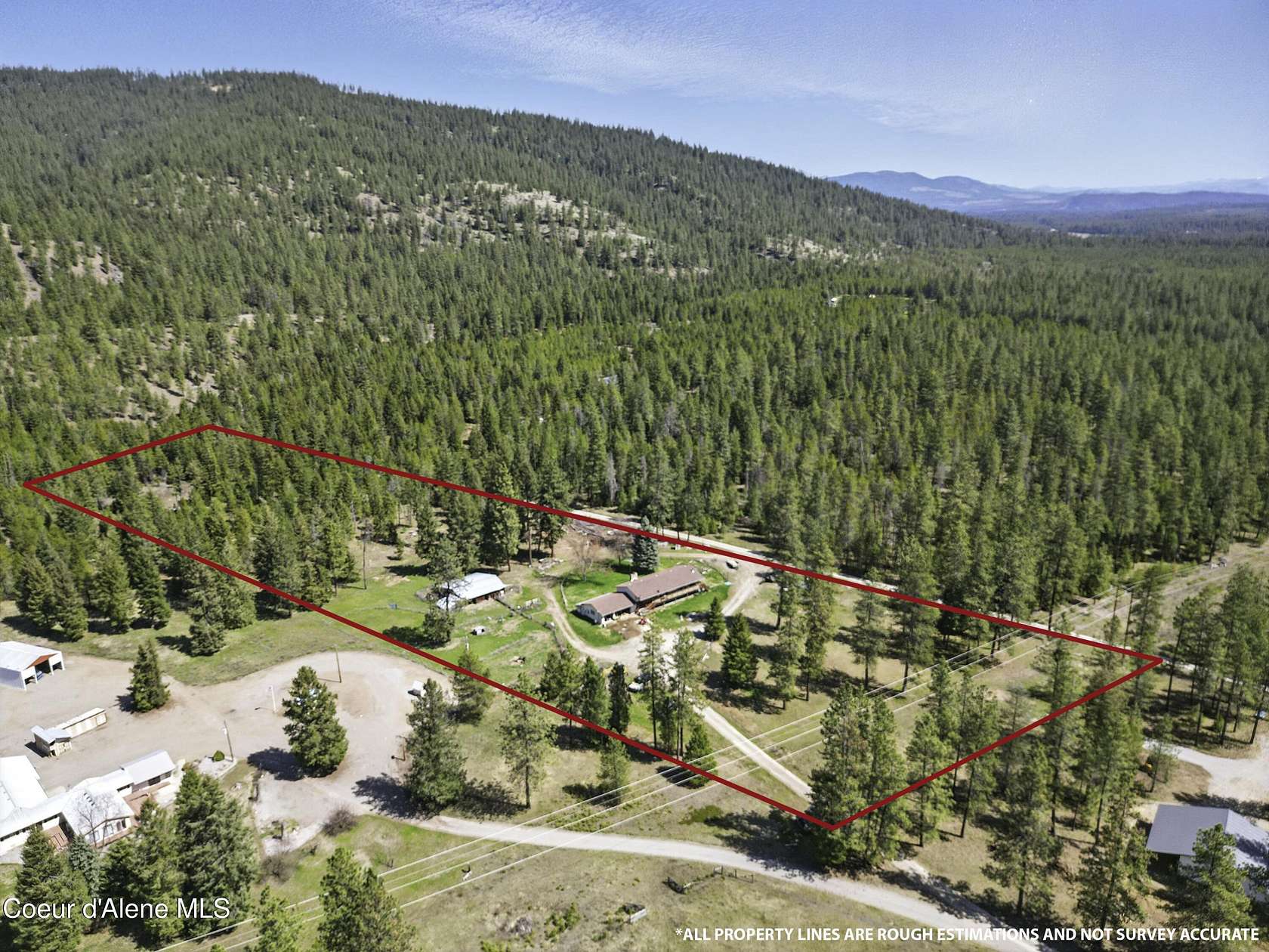 8.38 Acres of Land with Home for Sale in Blanchard, Idaho