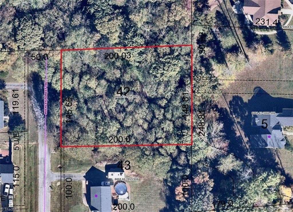 0.67 Acres of Residential Land for Sale in Walkertown, North Carolina