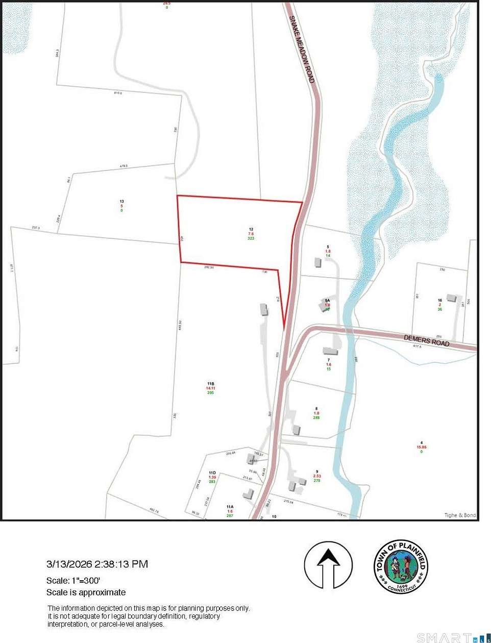 7.6 Acres of Residential Land for Sale in Plainfield, Connecticut