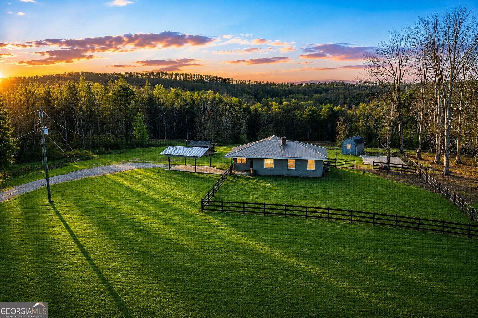 8.53 Acres of Land with Home for Sale in Gainesville, Georgia