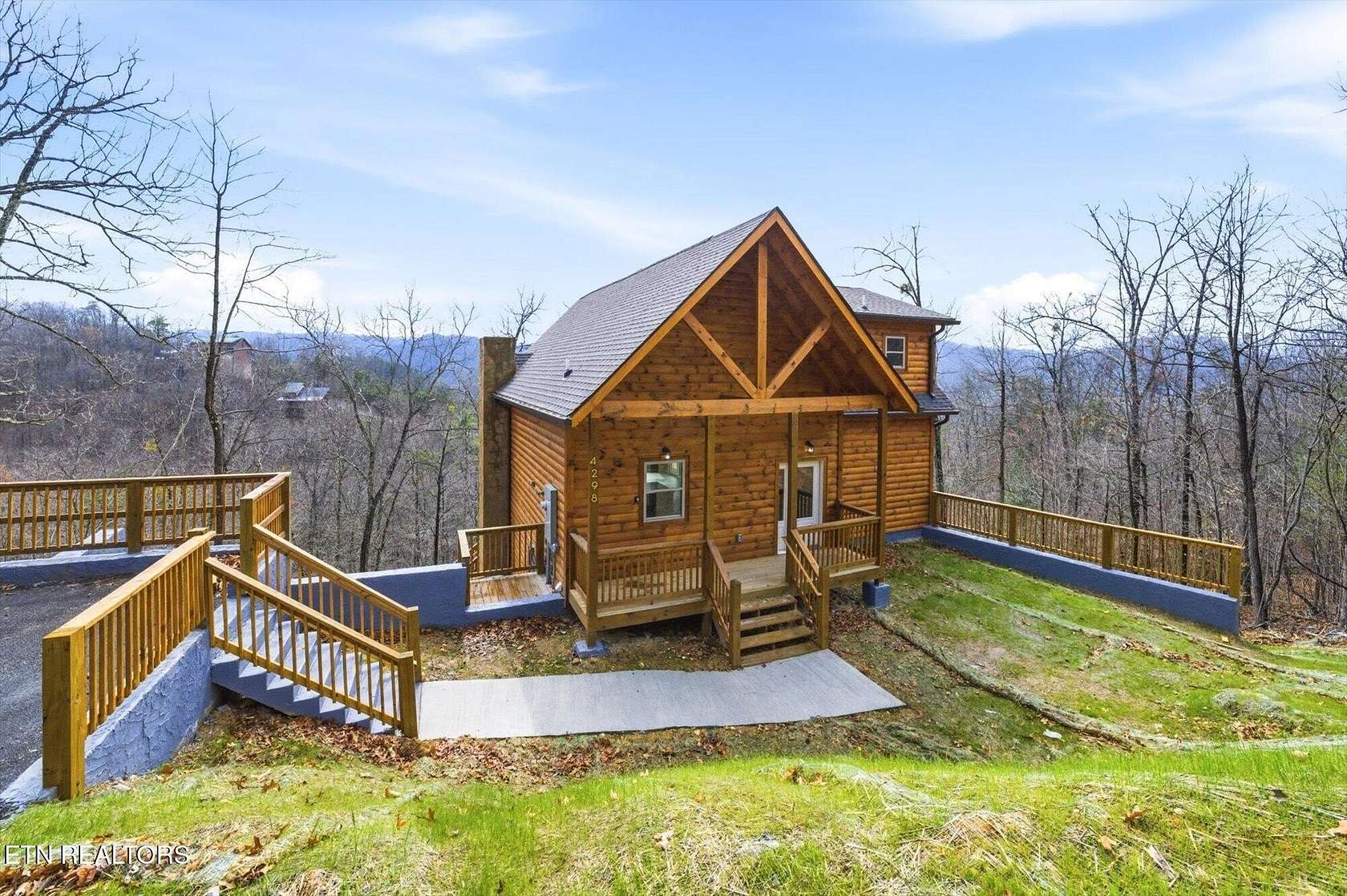 5.35 Acres of Land with Home for Sale in Sevierville, Tennessee