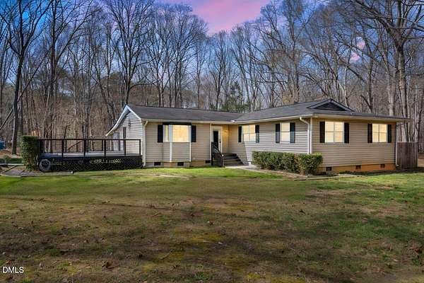 10.7 Acres of Land with Home for Sale in Rougemont, North Carolina