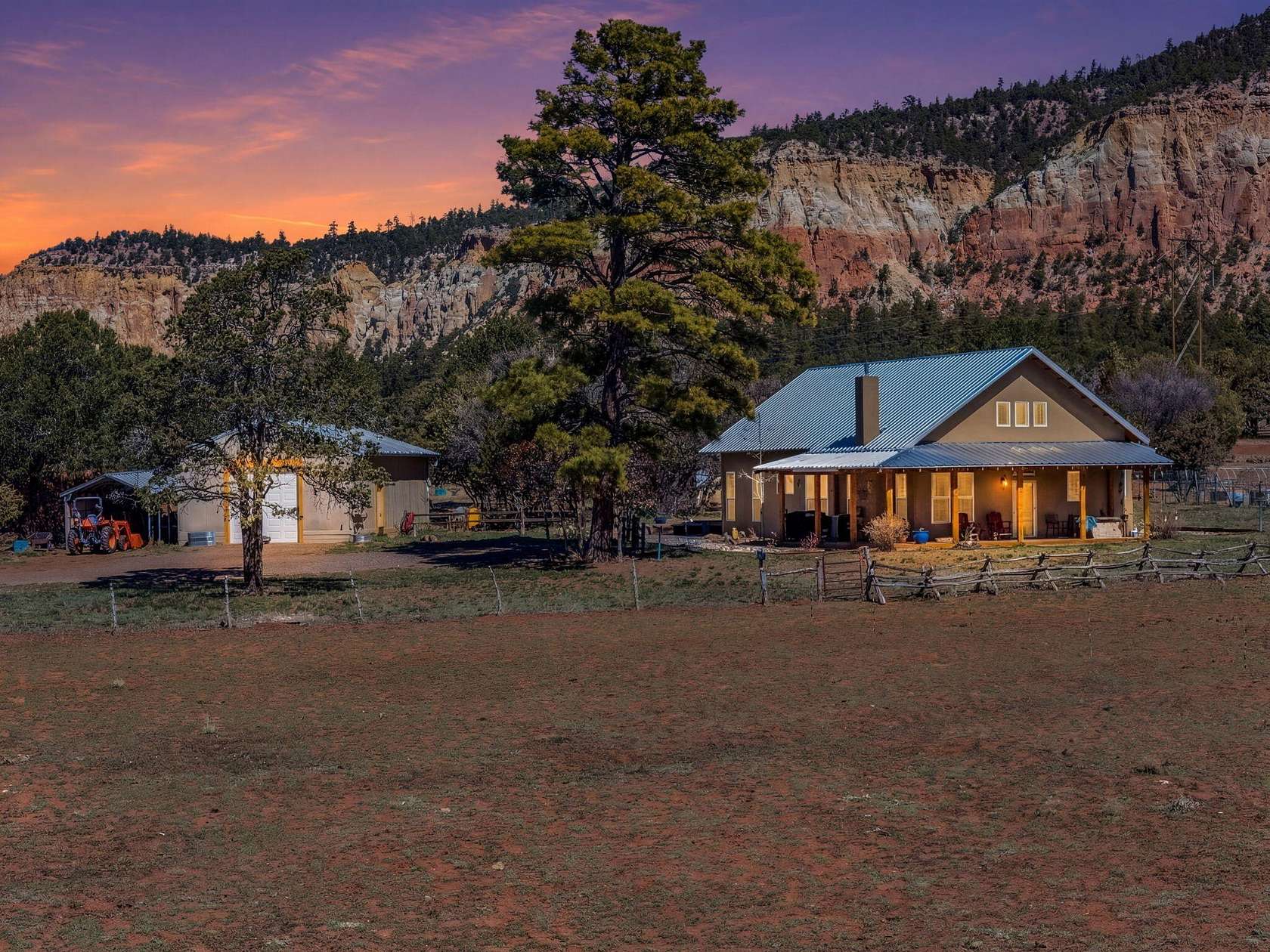 34.8 Acres of Land with Home for Sale in Gallina, New Mexico