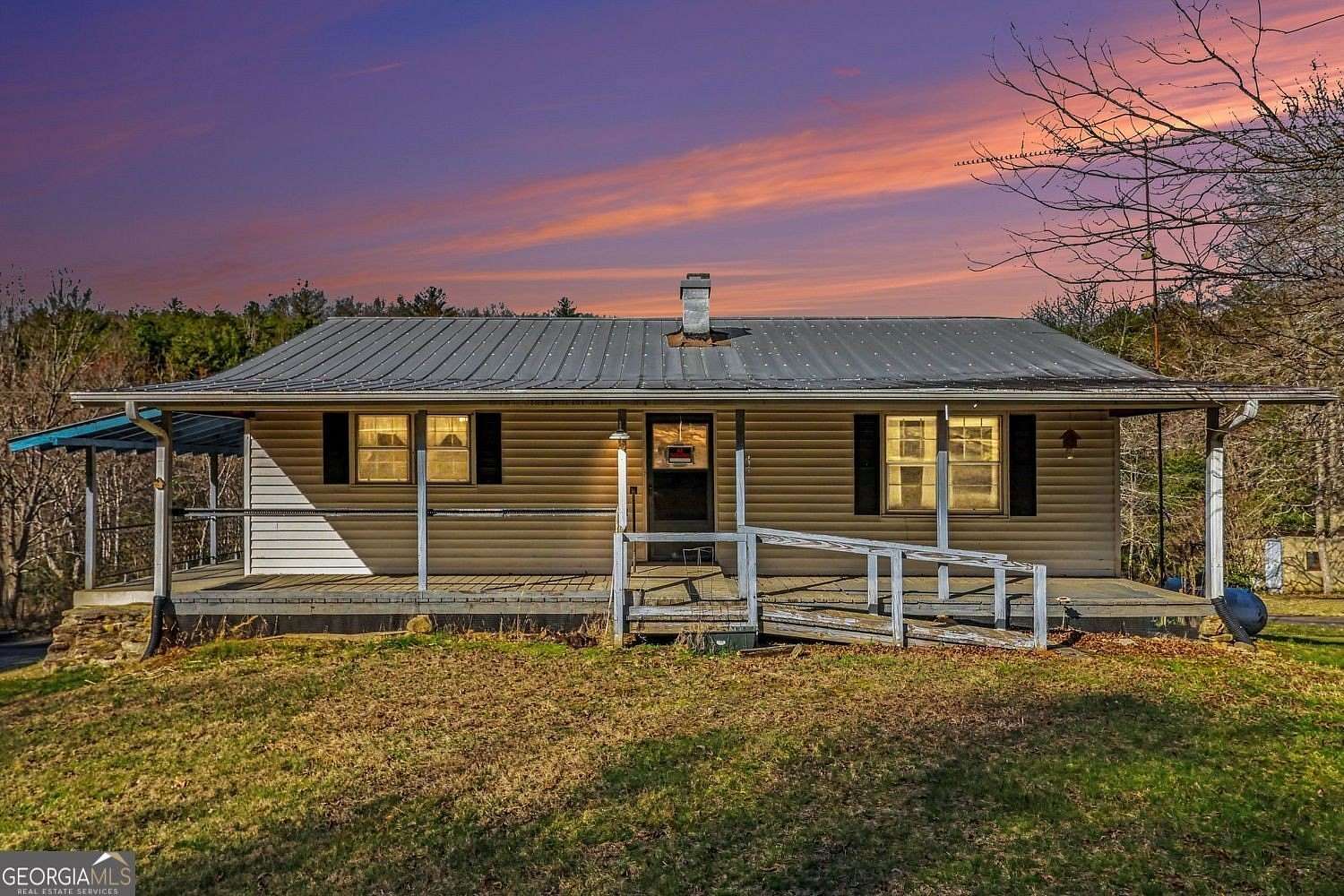 32.8 Acres of Land with Home for Sale in Morganton, Georgia