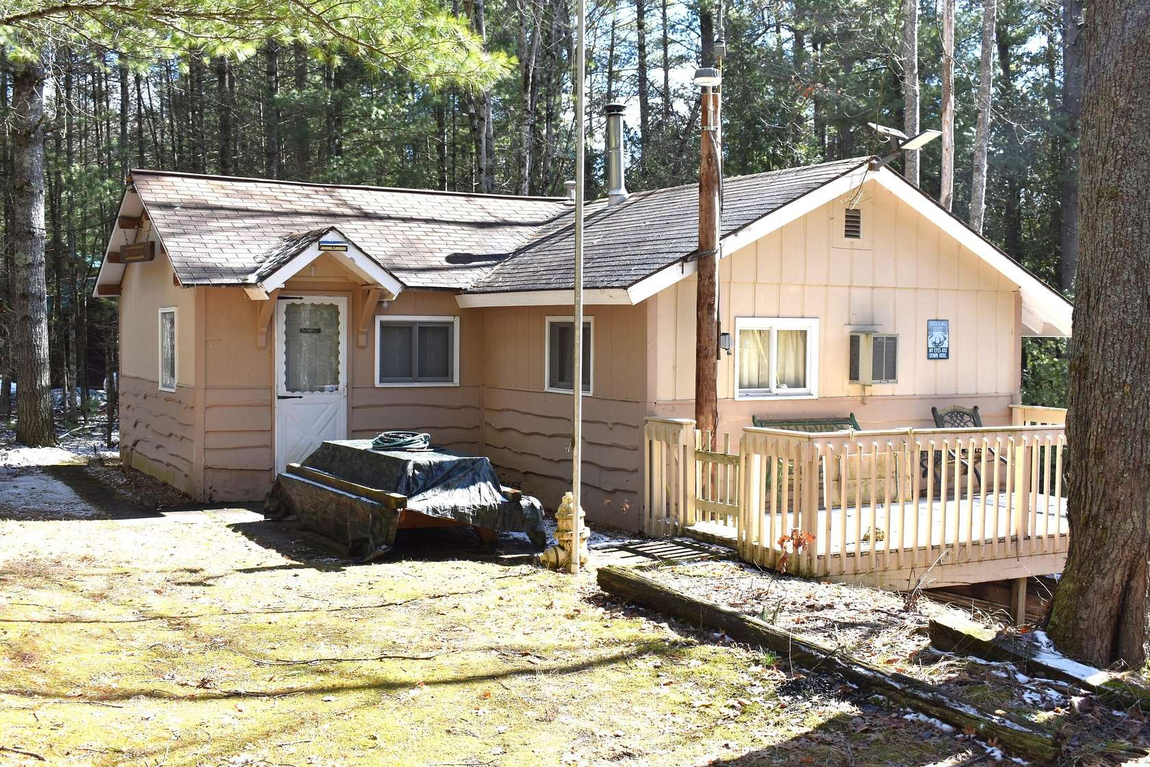 40 Acres of Recreational Land with Home for Sale in Chase, Michigan