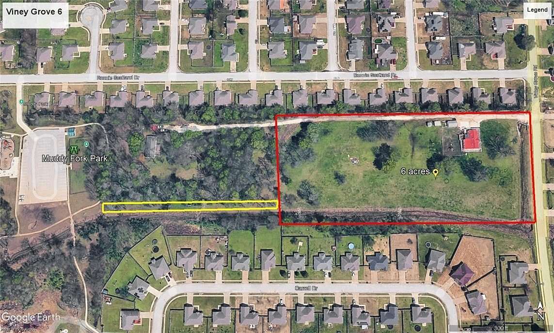 6 Acres of Residential Land for Sale in Prairie Grove, Arkansas