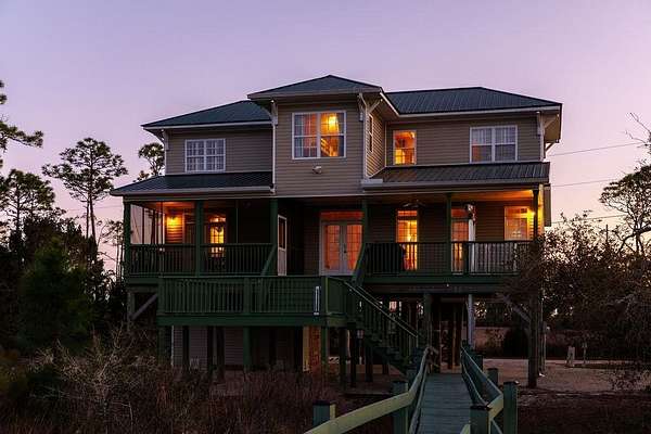 9.63 Acres of Land with Home for Sale in Carrabelle, Florida