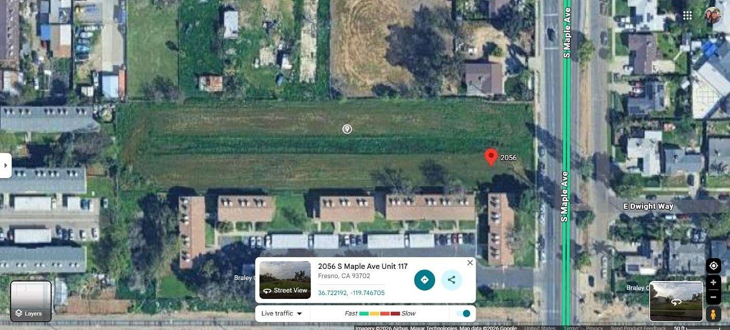 2 Acres of Residential Land for Sale in Fresno, California