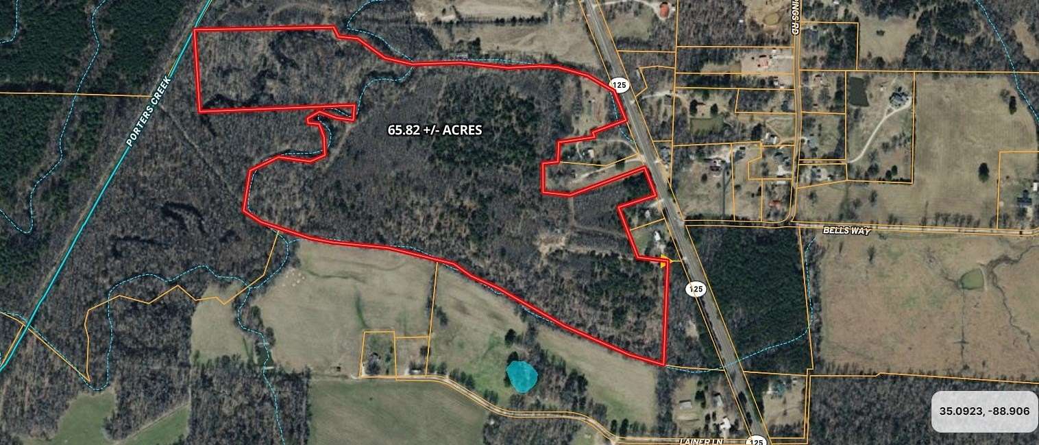 65.8 Acres of Recreational & Residential Land for Sale in Middleton, Tennessee