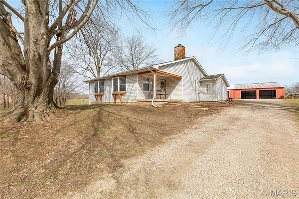 10.5 Acres of Land with Home for Sale in Bunker Hill, Illinois