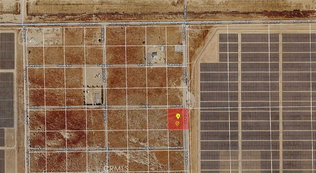 2.5 Acres of Land for Sale in Rosamond, California