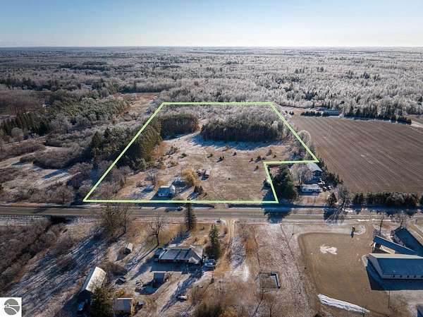 19 Acres of Land with Home for Sale in Evart, Michigan