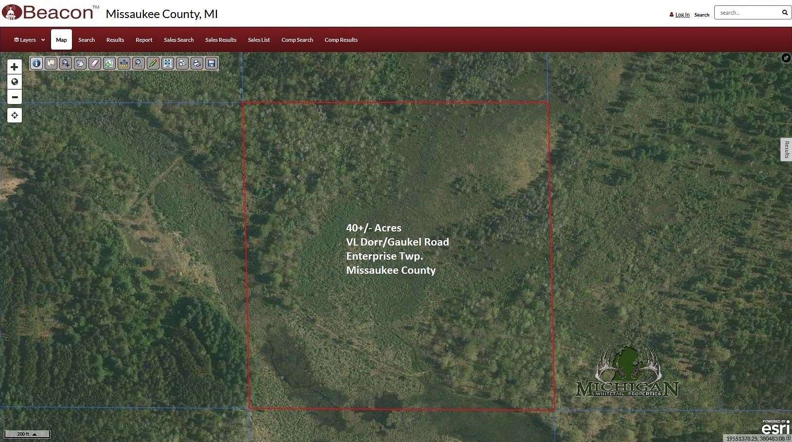40 Acres of Recreational Land for Sale in Merritt, Michigan