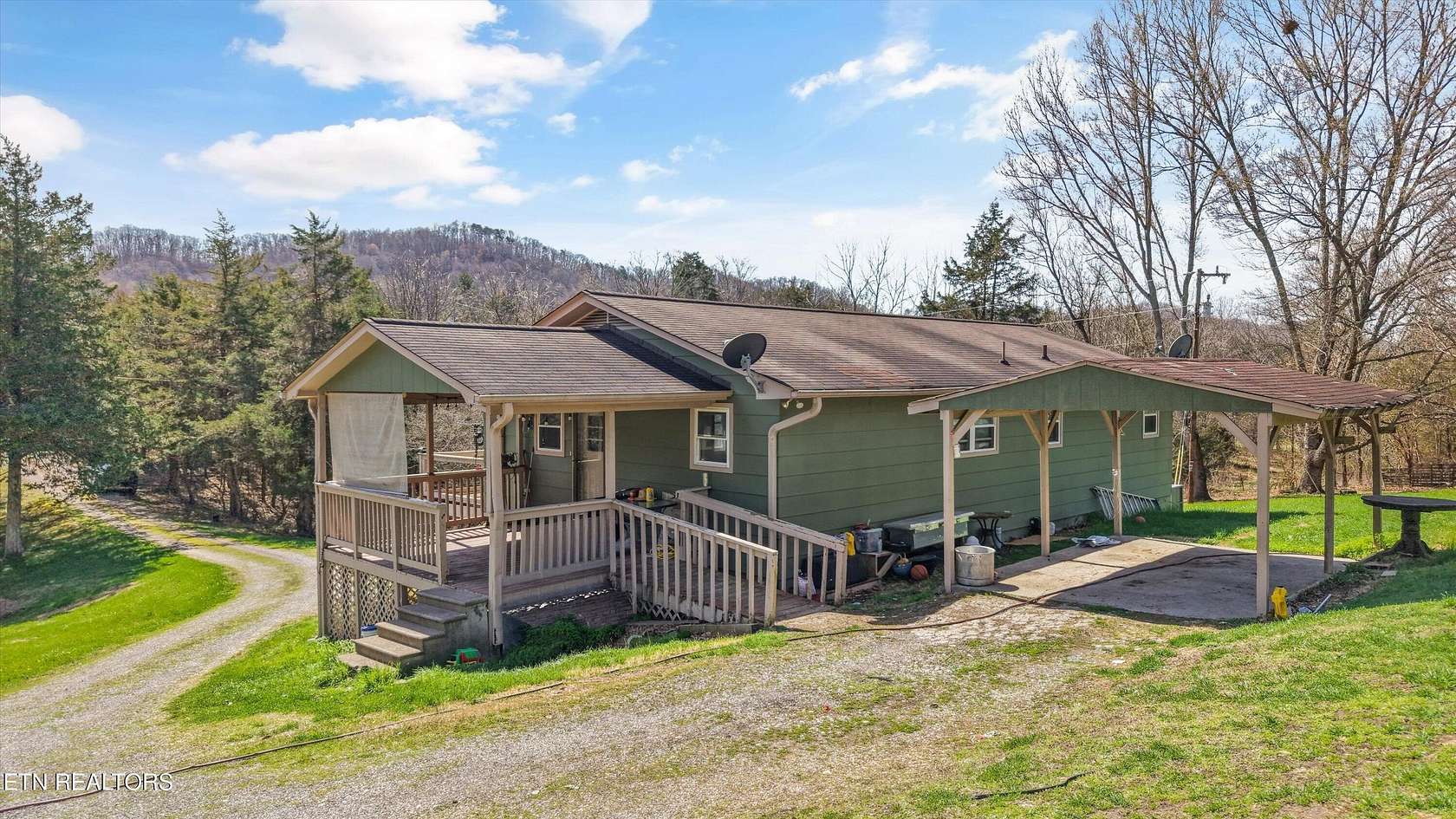 5.69 Acres of Land with Home for Sale in Maynardville, Tennessee