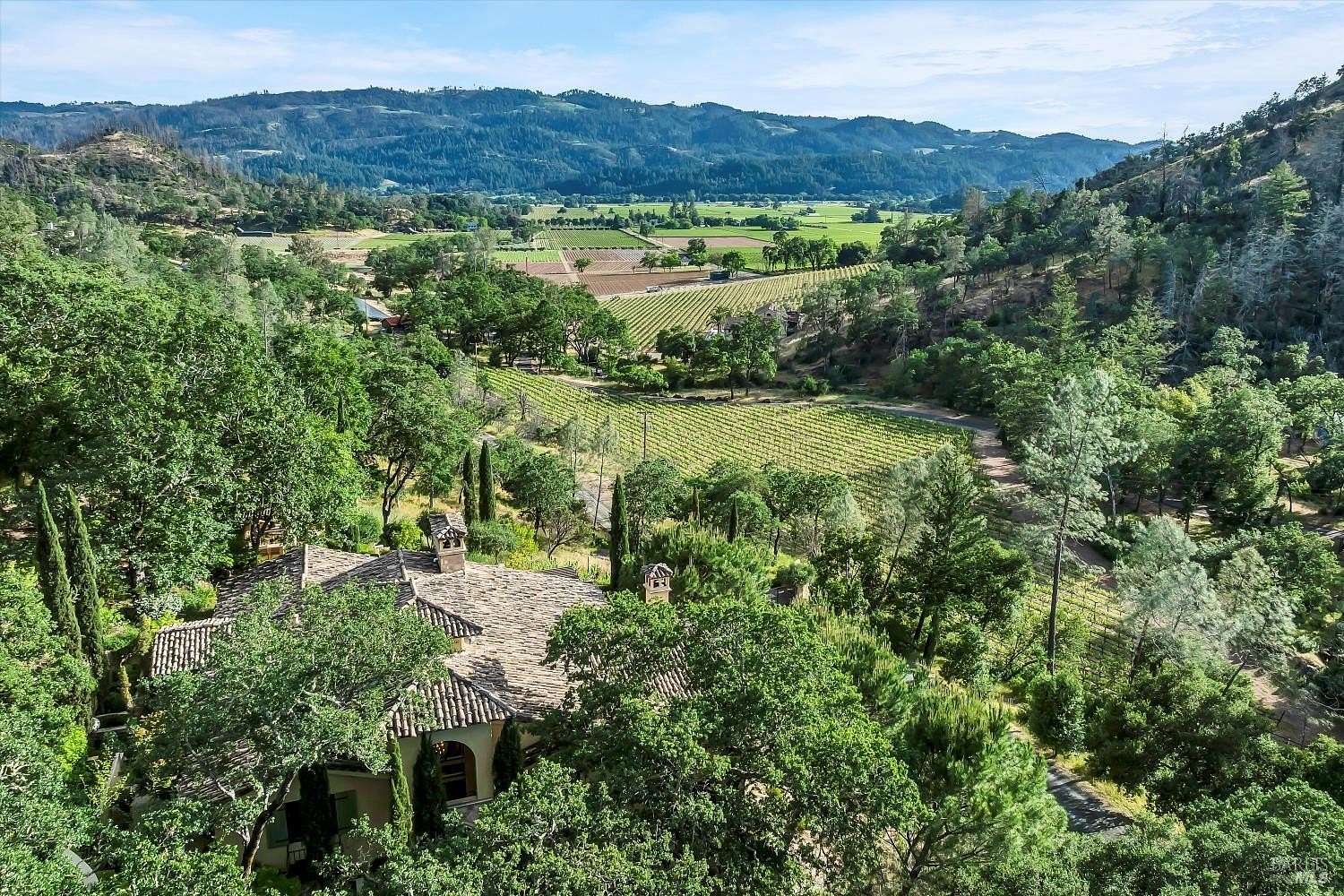 120 Acres of Agricultural Land with Home for Sale in Calistoga, California